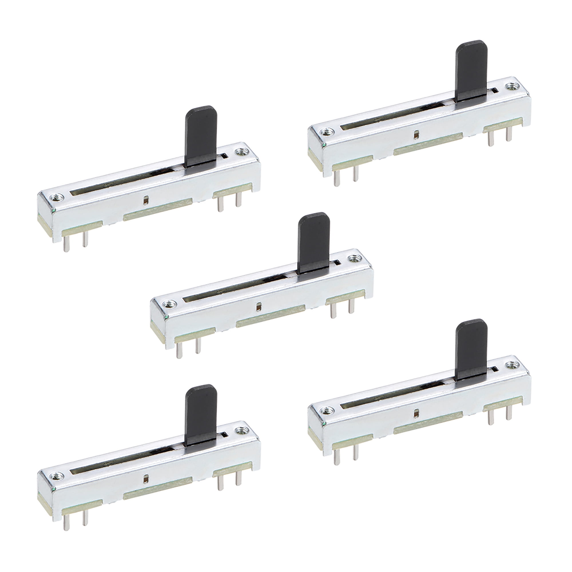 5pcs Fader Variable Resistors 35mm Straight Slide Potentiometer B104