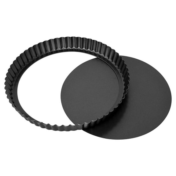Tart Pan with Removable Bottom, 9 Inch Nonstick Pie Pan, Round Cake Pan for Cheesecake, Quiche, Cookie Cake - Carbon Steel Loose Bottom Mold