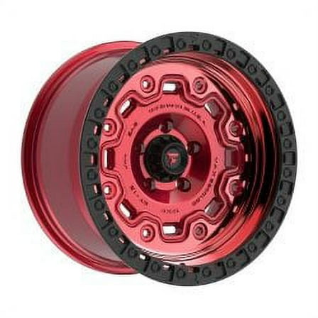 Fittipaldi Offroad FT100RTB Aluminum 18x9 Wheel Rim 18", Machined Red Tint with Black Ring