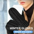 thumbnail image 2 of Whiteleopard Women's Mittens Winter Thick Gloves- Warm Soft Lining Cozy Hand Warmer Cable Knit Glove Mitten for Women Girls, 2 of 7