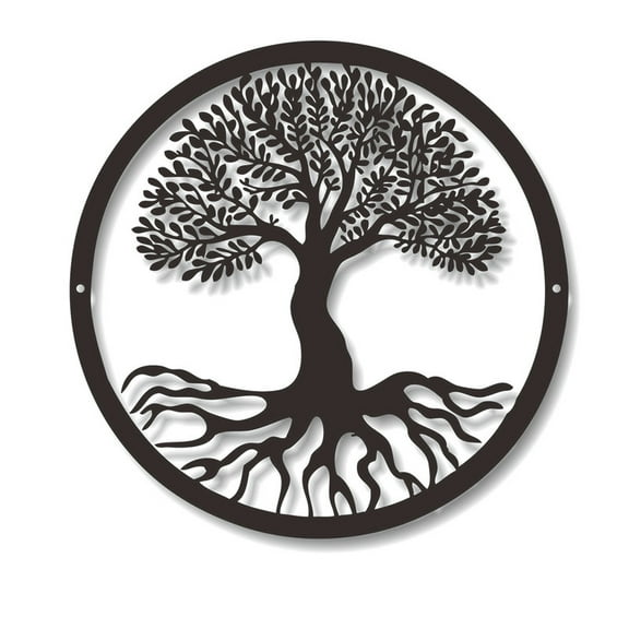 Tree Metal Crafts Home Decoration Wall Sculptures Art Outdoor Courtyard Wall Hanging Gift Decor Sticker
