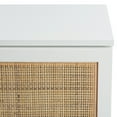 thumbnail image 5 of SAFAVIEH Zadie 1 Shelf Rattan Media Stand, White With Natural Rattan/Gold Legs (54 in. W x 15 in. D x 22 in. H), 5 of 7