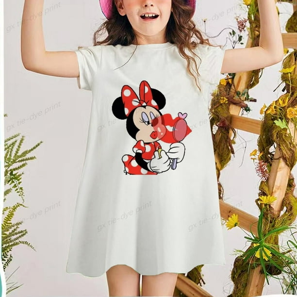 Vestido de Minnie Mouse de Disney vestidos infantiles elegantes para ninas cumpleanos Pascua Cosplay disfraz de chico ropa para ninas pequenas 5T Gao Jinjia LED Bodega Aurrera en linea