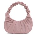 thumbnail image 1 of Autumn Solid Female Handbag Pleated Dumpling Shoulder Bags Party Totes Wristlets, 1 of 9