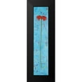thumbnail image 2 of Pinto, Patricia 8x24 Black Modern Framed Museum Art Print Titled - Blue Tiny Flower II, 2 of 5