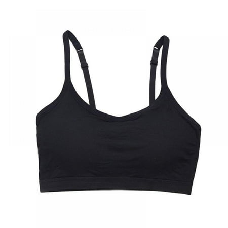 

Slopehill Women s Sports Bra Seamless Camisole Bra Modal Pullover Bra Soft No Underwire Adjustable Shoulder Straps Sweat-wicking and Breathable Suitable for Women s Daily Sports Yoga