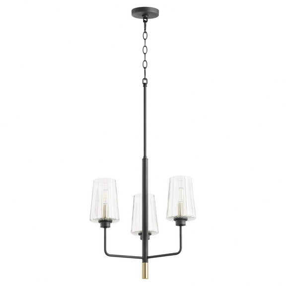 625-3-6980 Quorum Lighting Dalia - 3 Light Chandelier in style - 19 inches wide by 20 inches high     -Traditional Installation