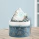thumbnail image 3 of Fuente de mesa con adornos de la suerte, cascada relajante, rueda de Feng Shui, transferencia azul blanco, 3 of 9