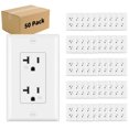 thumbnail image 1 of Enchufe Micmi para decoración, 20 A, 125 V, blanco, 50 unidades, 1 of 1