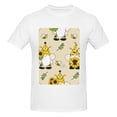 thumbnail image 4 of Bingfone Gnomes Bees And Sunflowers Men'S Loose Fit Short-Sleeve Pocket T-Shirt, 4 of 7