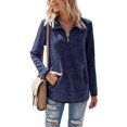 thumbnail image 1 of Guardurnaity Sudadera con capucha de color sólido para mujer Prendas para la parte del cuerpo Azul oscuro XL, 1 of 6