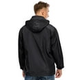 thumbnail image 5 of FUTATA Men's Hooded Raincoat Waterproof Jacket Zip Windbreaker, Raincoat Lightweight Hooded Waterproof Windbreaker Cycling Running Raincoat, 5 of 9