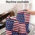 thumbnail image 4 of Red White and Blue Star Striped Pattern Bathroom Rugs Mat,Non Slip Microfiber Bathroom Rug,Rubber Backing,Soft Bathroom Mats for Bathroom Floor,Tub and Shower,20x32in(50x80cm), 4 of 4