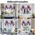 thumbnail image 6 of Spring Purple Swag Curtain Valance for Windows, Flowers X-ray Image of Tulips Floral Retro Window Treatments Short Swag Topper for Kitchen Windows Bathroom Bedroom, 36"x63", 6 of 8