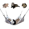 thumbnail image 3 of <p>Small Animals Hammock, Decorative Rattan Small Animal Hammock Cooling Mat  For Ferret For Rodent For Hamster</p>, 3 of 7