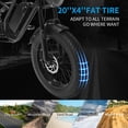thumbnail image 4 of Electric Bike for Adults 750W Moped Ebike 20" Fat Tire E-Bike Full Suspension, 4 of 7