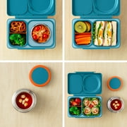 OmieBox UP is an Insulated Bento Lunch Box with a 12oz Thermos - Teal Green by OmieLife