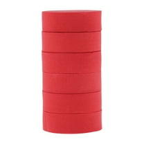 Unique Bargains 6pcs Big Circle Wave Hair Rollers for Women 0.94"x2.72" Red