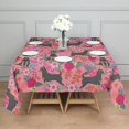 thumbnail image 3 of Chihuahua and Flower Florals Square Tablecloth,Waterproof Square Table Cover,Wipeable Spillproof Washable Table Cover for Home Kitchen Party Decor 42"X42"(107x107cm), 3 of 6