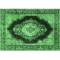 thumbnail image 1 of Ahgly Company Indoor Rectangle Medallion Emerald Green Traditional Area Rugs, 2' x 3', 1 of 4