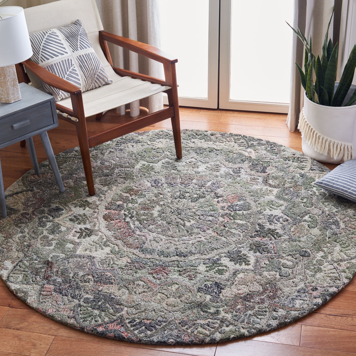 SAFAVIEH Marquee Georgiana Floral Area Rug, Grey/Multi, 10' x 14'