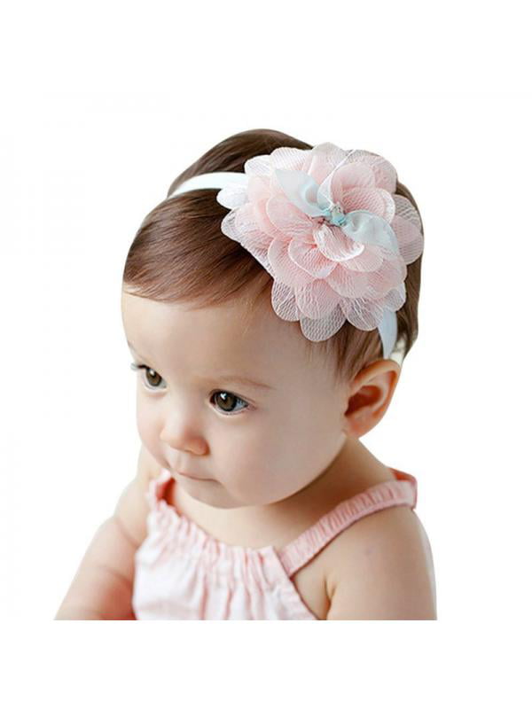 Details about   Baby Headband Newborn Fabric Flowers Girls Headbands Jewelry Hair Accessories