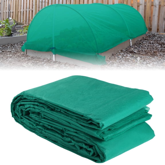Green Plant Cover Freeze Protection, 10 × 33 Ft Frost Blanket for Outdoor Plants, Non-Woven Garden Fabric 1.0 oz/yd², Floating Row Cover Frost Cloth for Winter Frost, Snow, Sun