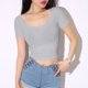 thumbnail image 1 of Fiudx Ofertas y Liquidaciones Camiseta Informal de Moda para Mujer, Camisetas de Manga Corta para Mujer, Camiseta Corta, 1 of 6