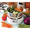 thumbnail image 2 of Euro Cuisine Stainless Steel 2-Tier Electric Steamer, FS2500, 2 of 4