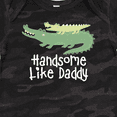 thumbnail image 4 of Inktastic Alligator Handsome Like Daddy Baby Boy Boys Baby Bodysuit, 4 of 5