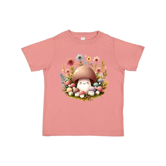 Inktastic Cottagecore Cute Mushrooms Girls Toddler T-Shirt