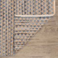 thumbnail image 4 of Geometric Rag Denim Handwoven Jute Rug, 5' x 8', 4 of 6