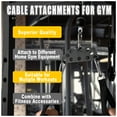 thumbnail image 3 of KORIKAHM Multi-Grip LAT Pull Down Bar for Home Gym Fitness, Spreader Plate LAT Pulldown Attachments for Pulley System Cable Machine, Double to Single Cable Attachment Exercise Handle, 3 of 6