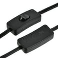 thumbnail image 4 of Uxcell Polyvinyl Chloride US Plug Lamp Cord with Switch SPT-2 18AWG Power Wire 1.8M Black UL Listed, 4 of 5