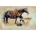 thumbnail image 2 of Bolokofsky, Ronald 24x17 White Modern Wood Framed Museum Art Print Titled - Westrn Adventures, 2 of 4