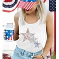 thumbnail image 3 of USA Tank Tops Women: Flag Sequin Tank Patriotic Shirts 4th of July Sleeveless T Shirt Summer Casual Bling Tops, 3 of 6
