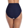 thumbnail image 5 of Women's Bikini Bottom High Waist Hollow-Out Mesh Swimsuit Tankini Brief, 5 of 6
