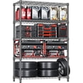 thumbnail image 1 of M MZG Estantería de Almacenamiento de Metal de 5 Niveles de Alta Resistencia, Organizador de Estante de Alambre de Acero Ajustable para Garaje, Cocina, Sótano, Lavandería, Oficina Capacidad de 1750 l, 1 of 7