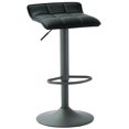 thumbnail image 3 of Comet-Adjustable Height Faux Leather Stool, Set of 2 Grey, 3 of 5