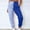 Blue, variant on lulshou Women's Pants Women Casual Patchwork Trousers High Waist Drawstring with Multi-Pockets Corset Long Pants Work Pants