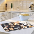 thumbnail image 6 of Dogs Heads Dish Drying Mat Dish Drainer Rack Mats Water Absorbent Non-Slip Easy Clean Heat Resistant for Kitchen Counter, 6 of 8