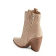 thumbnail image 2 of Sam Edelman Agnes Sesame Stacked Heel Pointed Toe Pull On Ankle Western Boots (Sesame, 6), 2 of 3