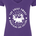 thumbnail image 4 of Inktastic The Great Smoky Mountains Are Calling Women's V-Neck T-Shirt, 4 of 5