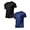 Black 1PCS & Blue 1PCS, variant on Mens Athletic Running Shirts Short Sleeve Workout T-Shirts Quick Drying Lightweight Running Tee Gym Sports Shirts