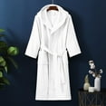 thumbnail image 2 of Shadoumai Women's Shawl Collar Robe, Turkish Terry Cotton Bathrobe,with Regular and Full Length Options, 2 of 7