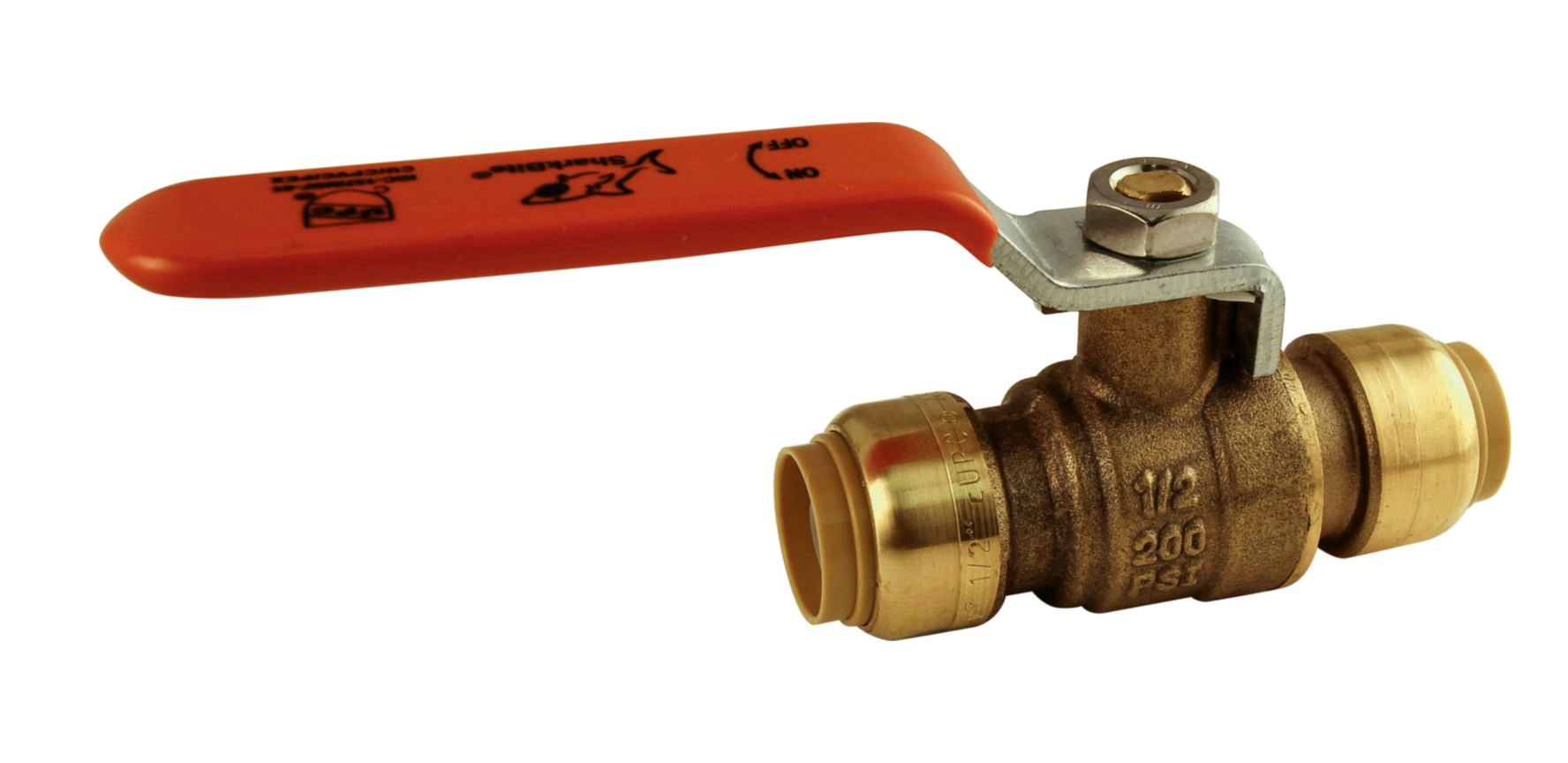 Shark Bite 222220000LFA 1/2" Brass PushToConnect Ball Valve