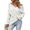 White #14, variant on WULMLEO Women Off Shoulder Wrap Ribbed Knit Sweaters Long Sleeve Loose Cross Front Pullover Tops Navy XL