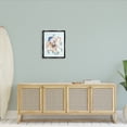 thumbnail image 2 of Stupell Vacation Tourist Octopus Funny Landscape Painting Black Floater Framed Art Print Wall Art, 2 of 6