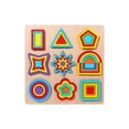 thumbnail image 3 of Wooden Color Shape Matching Board Birthday Gift Educational Activity Sensory Toy Shape Sorting Puzzle for 3 4 5 6 Year Old Children A, 3 of 8