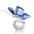 thumbnail image 1 of Monstrate Mariposa voladora de cristal hecha a mano, exquisita idea de regalo con base de bola de cristal, mariposa de cristal Artesanía azul, 1 of 6